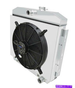 Radiator 3̊`sIWG[^[W/ 16 "t@ƃVEh1955-1957V{[J[ 3 Row Discount Champion Radiator W/ 16" Fan and Shroud for 1955 - 1957 Chevy Car