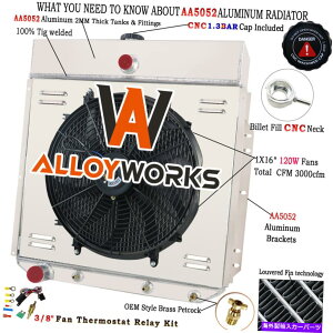 Radiator 4 row�R�A���W�G�[�^�[�t�H�[�hF-100 F-250 F-350�s�b�N�A�b�v1953-1956�p�t�@���L�b�g 4 Row Core Radiator Shroud Fan Kits For Ford F-100 F-250 F-350 Pickup 1953-1956�y���s�A���i�z