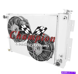 Radiator 2s1 "AR`sIWG[^[A2 10"t@A1967ÑVEh68 1969 Trans Am V8 Eng 2 Row 1" AR Champion Radiator,2 10" Fans,Shroud for 1967 68 1969 Trans Am V8 Eng
