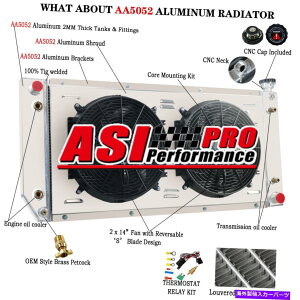 Radiator 34 "w 4񃉃WG[^[VEht@88-99 GMCV{[C/KgbNC1500.C2500AC3500 34"W 4 Rows Radiator Shroud Fans For 88-99 GMC Chevy C/K Truck C1500.C2500,C3500