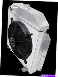 Radiator 2 rowq`sIWG[^[A16C`t@A1949N1953ÑtH[hJ[V{[GO 2 Row Atom Champion Radiator,16" Fan,Shroud for 1949 - 1953 Ford Cars Chevy Eng