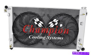 Radiator 3SR`sIWG[^[W/ 2 16 "1994N2002Ñ_bWRAM 2500 V8 ENG̃t@ 3 Row SR Champion Radiator W/ 2 16" Fans for 1994 - 2002 Dodge Ram 2500 V8 Eng