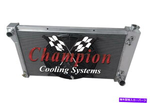 Radiator 4RR`sIWG[^[28 "RAA16"t@1967-1972 Chevy Blazer V8 Eng 4 Row RR Champion Radiator 28" Core, 16" Fan for 1967 - 1972 Chevy Blazer V8 Eng