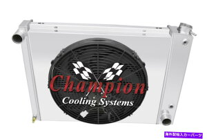 Radiator 2RN`sIWG[^[A16C`t@A1967N68 1969 Camaro Small Block 2 Row RN Champion Radiator, 16" Fan, Shroud for 1967 68 1969 Camaro Small Block