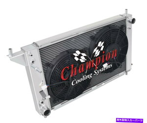 Radiator 2�s1 �`���[�uSZ�`�����s�I�����W�G�[�^�[W/ 2 12�t�@��1996 Ford Mustang V8 Eng 2 Row 1 Tubes SZ Champion Radiator W/ 2 12 Fans for 1996 Ford Mustang V8 Eng�y���s�A���i�z