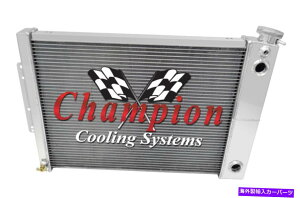 Radiator 3���SR�`�����s�I�����W�G�[�^�[�A1 1/4 �A1 1/2 Fittings-1967-1969 Camaro Big LS Swap 3 Row SR Champion Radiator,1 1/4,1 1/2 Fittings-1967-1969 Camaro Big LS Swap�y���s�A���i�z
