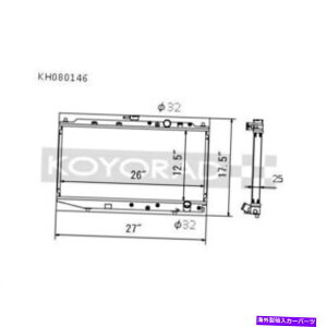 Radiator 88-91�̃R�����C�g�E�F�C�g�A���~�j�E�����W�G�[�^�[�z���_�V�r�b�NCRX w/b�V���[�YKH080146 Koyo Lightweight Aluminum Radiator For 88-91 Honda Civic CRX W/B-Series KH080146�y���s�A���i�z