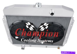 Radiator 1961-1964 Ford F-100 F-2550 F-350�s�b�N�A�b�v�g���b�N4��DR���W�G�[�^�[�t�@���R���{ 1961 - 1964 Ford F-100 F-250 F-350 Pickup Truck 4 Row DR Radiator Fan Combo�y���s�A���i�z