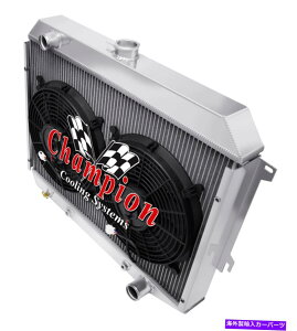 Radiator 3��SR�`�����s�I�����W�G�[�^�[�A2 12 �t�@��-1970-1973�v���}�X�o���N�[�_�X���[���u���b�N 3 Row SR Champion Radiator,2 12 Fans-1970-1973 Plymouth Barracuda Small Block�y���s�A���i�z