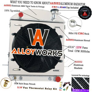 Radiator 4 rowRAWG[^[+VEht@1917-1927 Ford Model T-Bucket Chevy V8GW 4 Row Core Radiator+Shroud Fan For 1917-1927 Ford Model T-Bucket Chevy V8 Engine