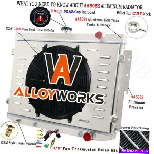 Radiator 4̃WG[^[+VEh+t@73-1978_bW[d/v}XNCX[6.6L 7.2L 4 Row Radiator+Shroud+Fan For 73-1978 Dodge Charger/Plymouth Chrysler 6.6L 7.2L
