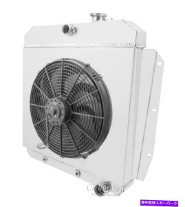 Radiator 1955 1956 1957 1958 1959 Chevy 3100�s�b�N�A�b�v�g���b�N3��DR���W�G�[�^�[���t�@���V�����E�h 1955 1956 1957 1958 1959 Chevy 3100 Pickup Truck 3 Row DR Radiator & Fan Shroud�y���s�A���i�z