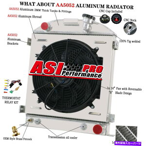 Radiator 4rowA~jEWG[^[1930-1931tH[hfA 3 "`bvꂽV{[v8̃t@ 4Row Aluminum Radiator&Shroud fan FOR 1930-1931 Ford Model A 3" Chopped Chevy V8