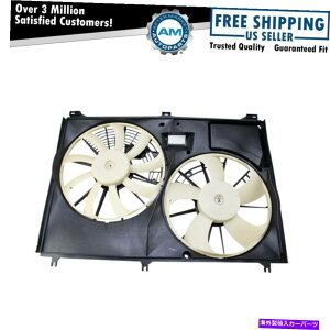 Radiator 2014-2019�n�C�����_�[�n�C�u���b�h�̃G���W�����W�G�[�^�[�f���A����p�t�@���A�Z���u�� Engine Radiator Dual Cooling Fan Assembly for 2014-2019 Highlander Hybrid