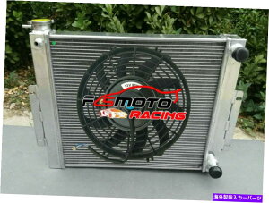 Radiator 3��̃��W�G�[�^�[+�W�[�vCJ7�̃t�@���V�{���[v8 LS�X���b�v1976-1986 CJ�N���X�t���[ 3 ROW Radiator+FAN For JEEP CJ7 WITH CHEVY V8 LS SWAP MT 1976-1986 CJ Crossflow�y���s�A���i�z
