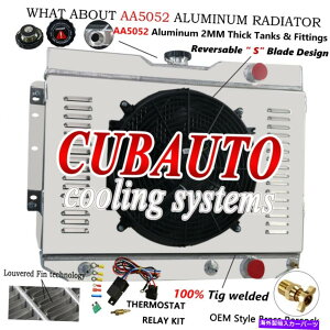 Radiator 4�񃉃W�G�[�^�[�V�����E�h�t�@���t�B�b�g1959-1963�V�{���[�C���p��GM��1960 1961 at/mt 4 Rows Radiator Shroud Fan Fit 1959-1963 Chevy Impala GM Cars 1960 1961 AT/MT�y���s�A���i�z