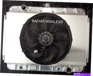 "Radiator 3��A���~�j�E�����W�G�[�^�[�V�����E�h��16 ""�t�@��63 64 65 66 67 68�V�{���[�C���p���V�F�x�� 3 ROW ALUMINUM RADIATOR SHROUD & 16"" FAN 63 64 65 66 67 68 CHEVY IMPALA CHEVELLE�y���s�A���i�z"