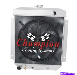 Radiator 4SR`sIWG[^[W/ 16 "t@1954 55 1956 Ford Customline V8GW 4 Row SR Champion Radiator W/ 16" Fan for 1954 55 1956 Ford Customline V8 Engine