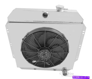 Radiator 1960-62 C/KV{[Apb`sbNAbv3DRWG[^[ + 16 "t@ƃVEh 1960 - 62 C/K Chevy Apache Pickup 3 Row DR Radiator + 16" Fan and Shroud
