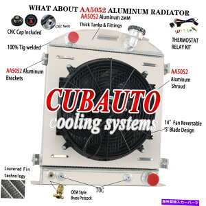 Radiator 1928-32��4��̃��W�G�[�^�[�t�@��30�t�H�[�h���f��A���񂾃z�b�g���b�h�n�C�{�[�C�V�{���[v8 4 Row Radiator Fan For 1928-32 30 Ford Model A Chopped Hot Rod High Boy Chevy V8�y���s�A���i�z