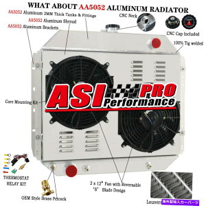 Radiator 4̃WG[^[+VEht@+1966-79tH[hFV[YuRgbNv8 4 ROW Radiator+Shroud Fan+Relay For 1966-79 Ford F-Series Bronco Trucks V8 AT MT