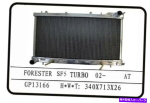 Radiator Golpher Subaru Forester GT SF5 Turbo 97-02 AT/MTtWG[^[26mmRA GOLPHER SUBARU FORESTER GT SF5 TURBO 97-02 AT/MT FULL ALLOY RADIATOR 26MM CORE