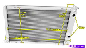 Radiator 82-92�J�}��Z28 3��LS�R���r�_�u���p�XDR���W�G�[�^�[W 1.25/1.50 �t�B�b�e�B���O 82 - 92 Camaro Z28 3 Row LS Conv Double Pass DR Radiator w 1.25/1.50 Fitting�y���s�A���i�z