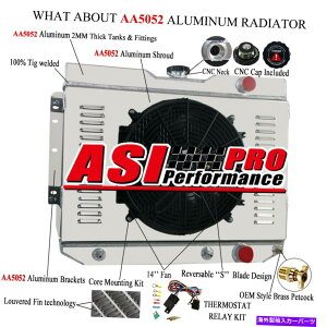 Radiator 4��̃��W�G�[�^�[+�V�����E�h�t�@�������[��59-65�V�{���[�C���p���r�X�P�[���x���G�A�J�~�m�ɓK�����܂� 4 Row Radiator+Shroud Fan Relay fits 59-65 Chevy Impala Biscayne Bel Air Camino�y���s�A���i�z