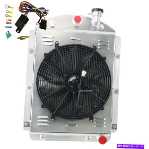 Radiator 4񃉃WG[^[VEht@[V{[sbNAbvgbNX[ubNV8 1941-1946 4 Rows Radiator Shroud Fan relay For Chevy Pickup Truck Small Block V8 1941-1946