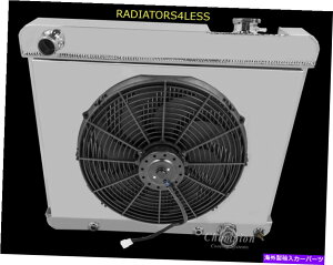 "Radiator �`�����s�I��2��A���~�j�E�����W�G�[�^�[�V�����E�h��16 ""�t�@��63 64 65 66�V�{���[�g���b�NC10 CHAMPION 2 ROW ALUMINUM RADIATOR SHROUD & 16"" FAN 63 64 65 66 CHEVY TRUCK C10�y���s�A���i�z"