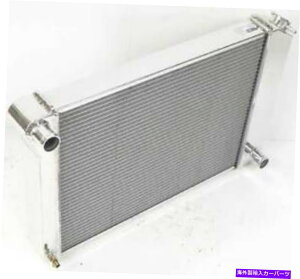 Radiator 1973-74 Nova SB -BBN[[ȂBBA~jEWG[^[i23 " 1973-74 Nova SB - BB Polished Aluminum Radiator Without Transmission Cooler (23"