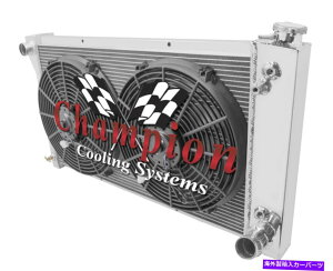 Radiator 3 row jr`sIWG[^[28 "RAA24"t@1967-1972 GMC Jimmy V8 Eng 3 Row JR Champion Radiator 28" Core, 2 14" Fans for 1967 - 1972 GMC Jimmy V8 Eng