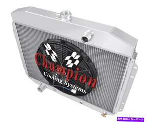 Radiator 4AR`sIWG[^[A16C`t@1961-1964 Ford F -Series Factory V8 Eng 4 Row AR Champion Radiator, 16" Fan for 1961 - 1964 Ford F-Series Factory V8 Eng