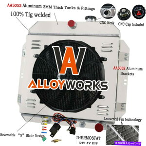 Radiator 4񃉃WG[^[VEht@tBbg1960-1962V{[C/KV[YC10 C20sbNAbvgbN 4 Rows Radiator Shroud Fan Fits 1960-1962 Chevy C/K SERIES C10 C20 Pickup Truck