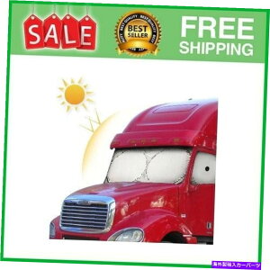 TVF[h tgKXƃTChEBhÊ߂̃Z~gbNA|TVF[h̍ő Semi-Truck Sun Shade for Windshield and Side Window | Sunshade Maximum