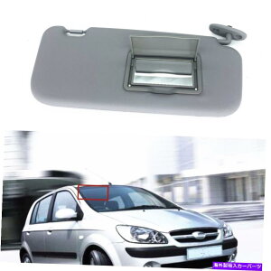 TVF[h 2002N2012Ñq_CQbcO[W/~[̉EToCU[TVF[hTr[U[Lbg Right Sun Visor Sunshade Sunvisor Kit For 2002-2012 HYUNDAI Getz Gray W/ Mirror