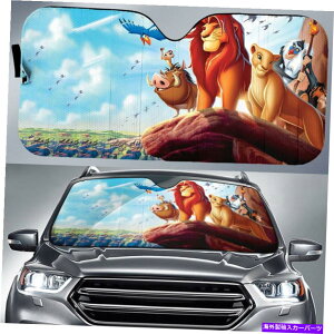 TVF[h eBEvoiEiEVoE}hEtBLEt@TԂ̑zVF[h Timon Pumbaa Nala Simba Mandrill Rafiki Mufasa Car Sun Shade