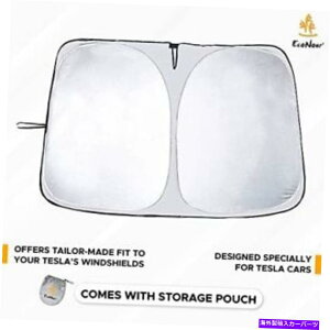 �T���V�F�[�h Econour Tesla Windshield Sunshade |�e�X�����f��3�T����240T�|���G�X�e���V�[���h EcoNour Tesla Windshield Sunshade | 240T Polyester Shield for Tesla Model 3 Suns�y���s�A���i�z