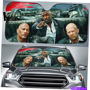 TVF[h ĖҗȃzbuXƃV[hEFCW\ƃWFC\XeCTJ[TVF[h Fast And Furious Hobbs And Shaw Dwayne Johnson And Jason Statham Car Sun Shade