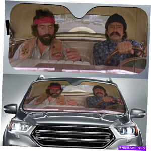 TVF[h `[`ƃ`J[TVF[h`[`}ƃg~[`J[TVF[h Cheech And Chong Car Sunshade Cheech Marin and Tommy Chong Car Sun Shade