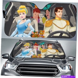 TVF[h VfVfvZXƃvX`[~OJ[TVF[h Cinderella Cartoon Cinderella Princess And Prince Charming Car Sun Shade