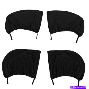�T���V�F�[�h 4 PCS�J�[�T�C�h���A�E�B���h�E�X�N���[�����b�V���T���V�F�[�h�J�o�[�T���V�F�[�h�o�C�U�[w/�W�b�p�[ 4 PCS Car Side Rear Window Screen Mesh Sun Shade Cover Sunshade Visor w/Zippers�y���s�A���i