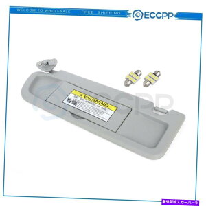 TVF[h hCo[2008Ñz_VrbN +~[Cĝ߂ɃCgO[ToCU[VF[hc܂ Driver Left Light Gray Sun Visor Shade For 2008 Honda Civic + Mirror Lights Free