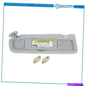 TVF[h hCo[2006Ñz_VrbN +~[Cĝ߂ɃCgO[ToCU[VF[hc܂ Driver Left Light Gray Sun Visor Shade For 2006 Honda Civic + Mirror Lights Free