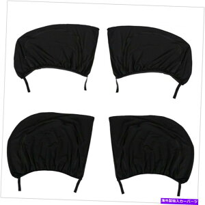 TVF[h 4xubNJ[EBhETVF[hoCU[XN[یtgATChV[h 4x Black Car Window Sun Shade Visor Screen Protection Front Rear Side Shield