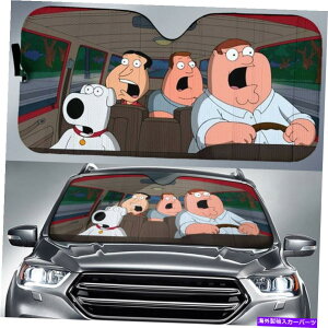TVF[h t@~[KC̖s[^[OtBƃW[X\J[TVF[h Family Guy Cartoon Peter Griffin and Joe Swanson Car Sun Shade