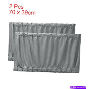 TVF[h 2 PCS 70 x 39cmO[\VIPJ[EBhEJ[eUVTVF[hoCU[ 2 Pcs 70 x 39cm Gray Adjustable VIP Car Window Curtain UV Sunshade Visor