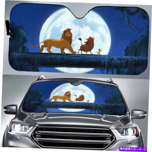 TVF[h CILOVoeBƃvoAEH[LOnNi}^^J[TVF[h The Lion King Cartoon Simba Timon And Pumbaa Walking Hakuna Matata Car Sun Shade
