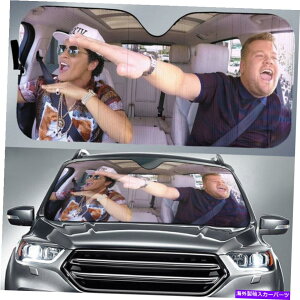 TVF[h u[mE}[YEJ[v[EJIPWF[YER[fEJ[ETEVF[hƂ̃CgECgEV[ Bruno Mars Carpool Karaoke The Late Late Show with James Corden Car Sun Shade