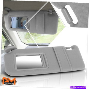 TVF[h 07-11g^JOEX^ChCo[TChToCU[TVF[h+ojeBCgO[ For 07-11 Toyota Camry OE Style Driver Side Sun Visor Sunshade+Vanity Light Grey